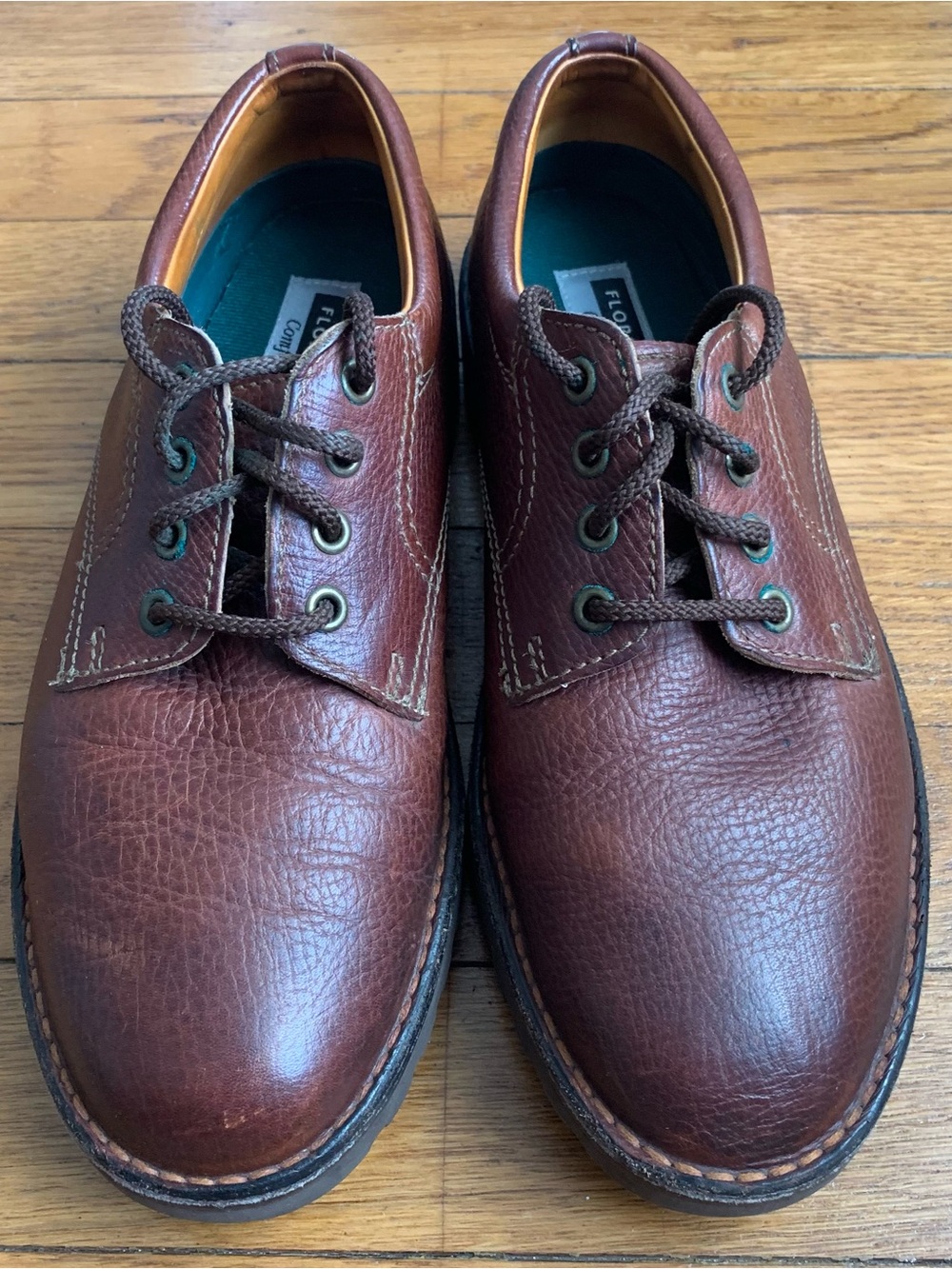 Florsheim Comfortech Men’s Leather Dress Shoes With Vibram Sole Size: 9D